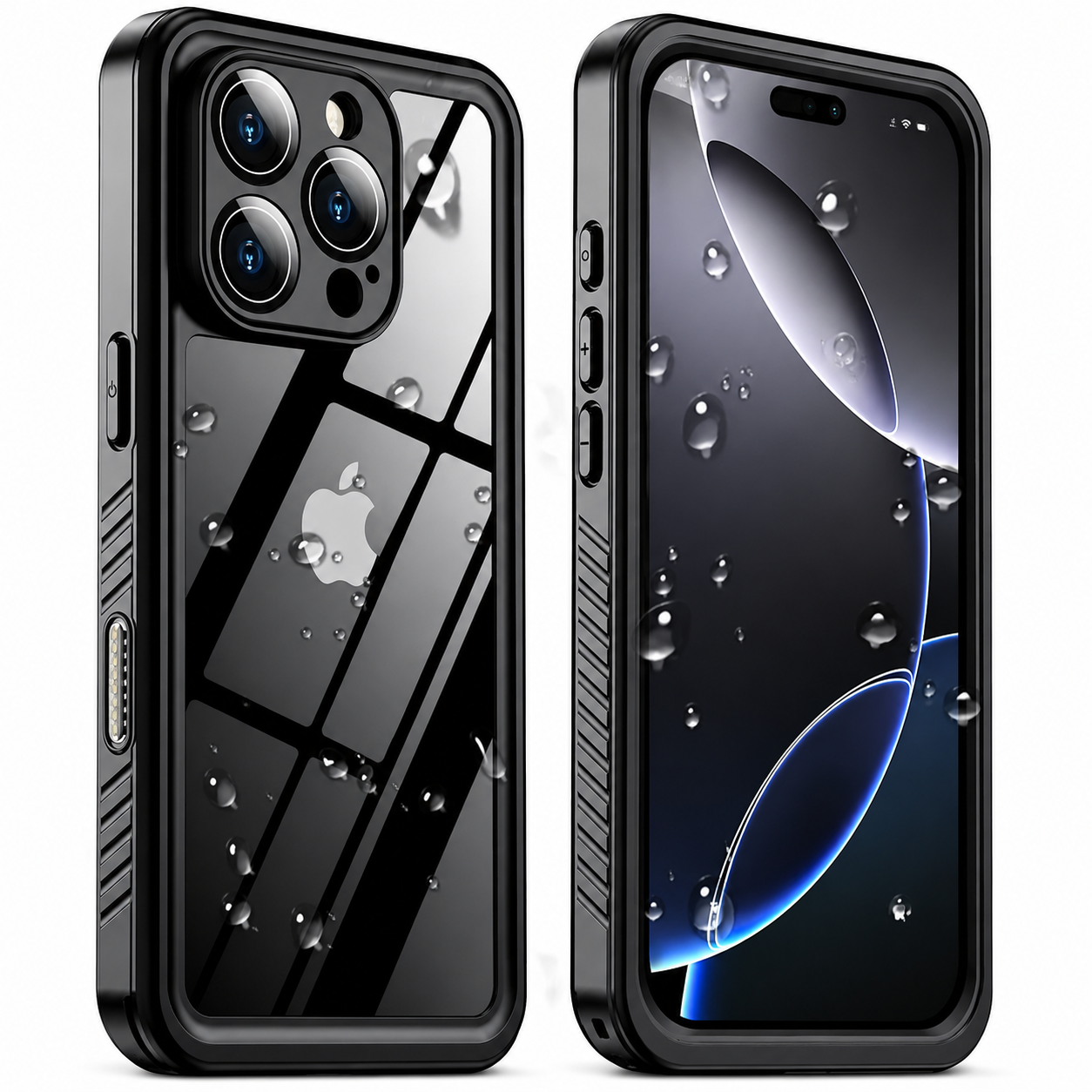 Premium iPhone Case MagSafe Compatible Built In Screen Protection Waterproof Protective Cover Shockproof Full Body Dustproof Design