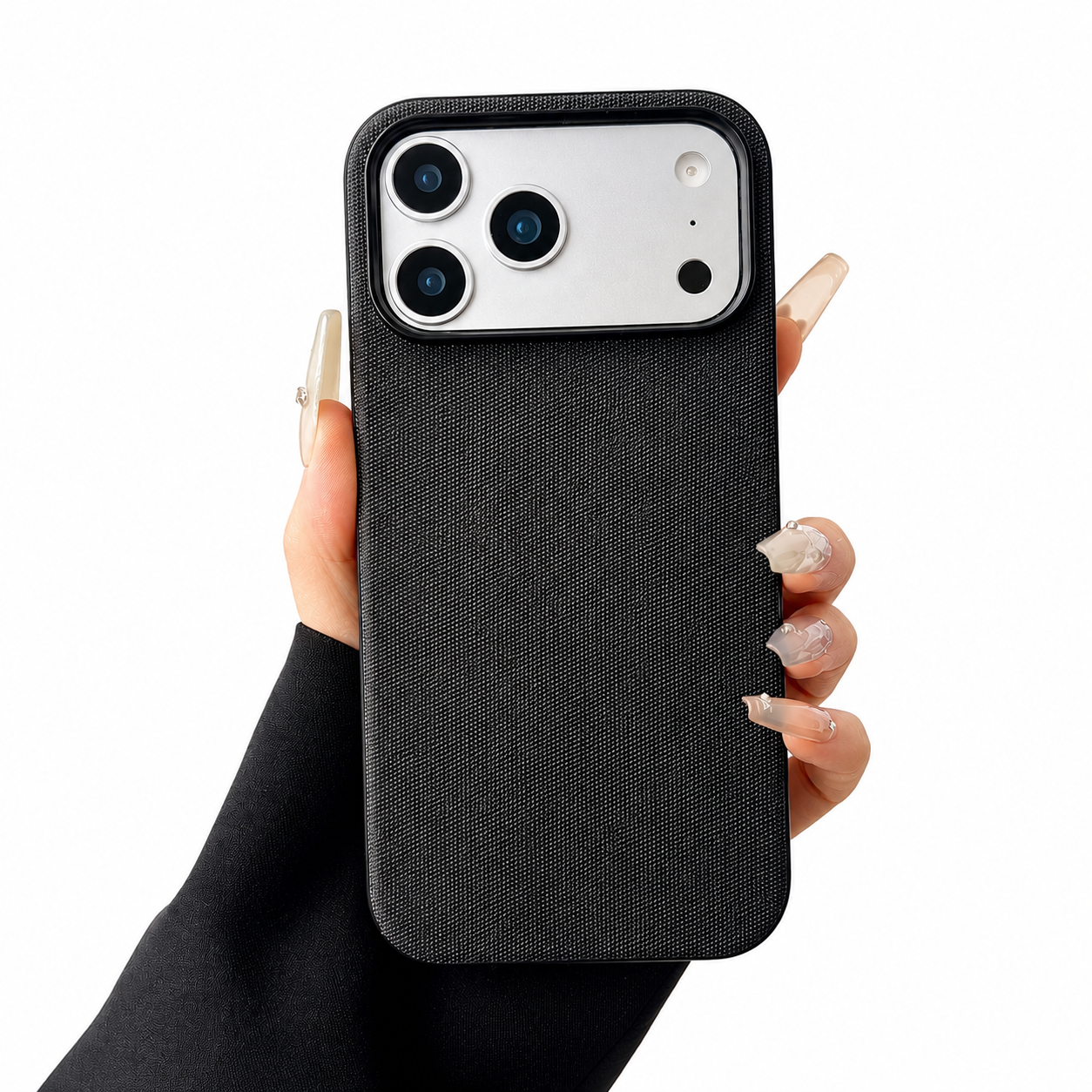 Premium iPhone Case MagSafe Compatible Business Cover with Polyester Fiber Design, Full Protection, Camera Lens Protection, Secure Grip and Shockproof Build