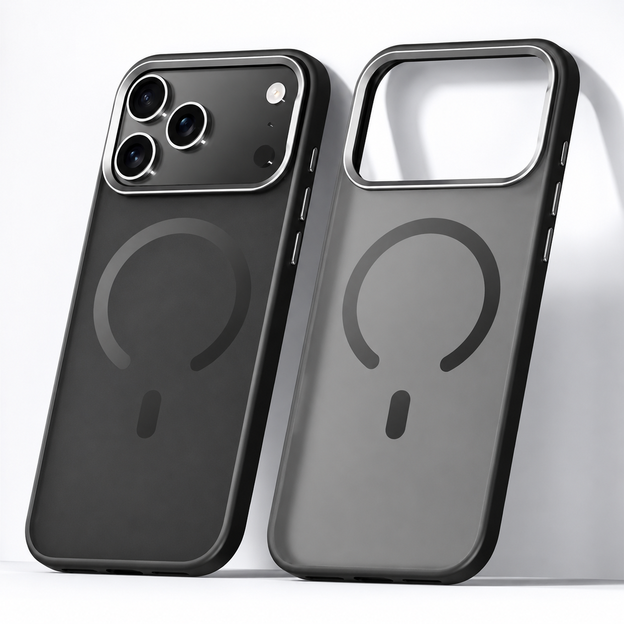 Premium iPhone Case MagSafe Compatible Camera Lens Protection Alloy Frame Cover Shockproof PC TPU Hybrid Design Anti Fingerprint Translucent Finish