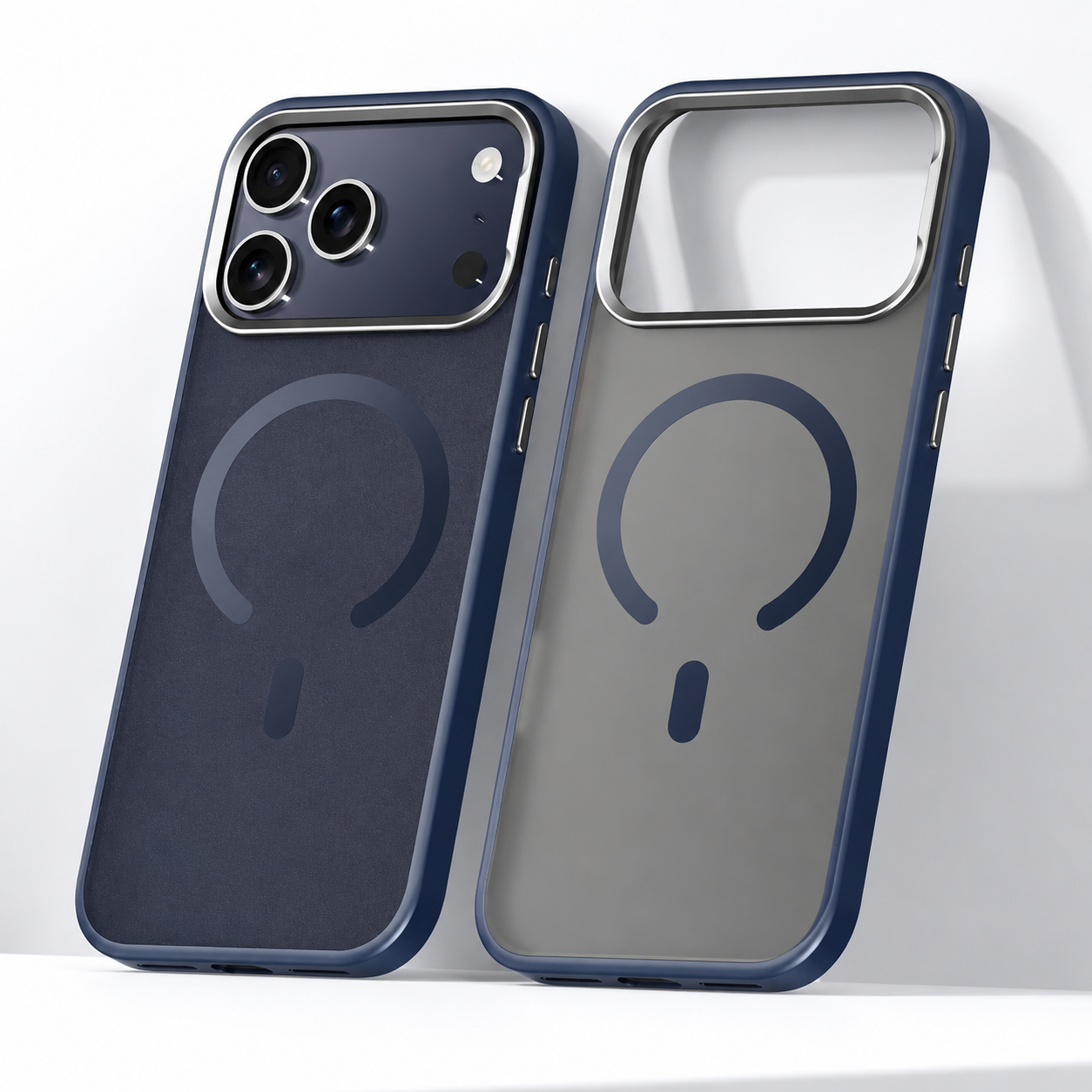 Premium iPhone Case MagSafe Compatible Camera Lens Protection Alloy Frame Cover Shockproof PC TPU Hybrid Design Anti Fingerprint Translucent Finish