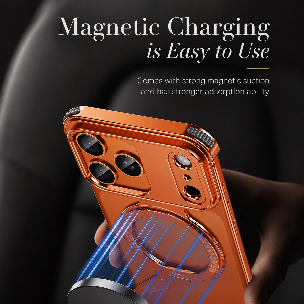 Premium iPhone Case MagSafe Compatible Camera Lens Protection Aluminum Alloy Frameless Magnetic Cover Shockproof Metal Edge Slim Minimal Design