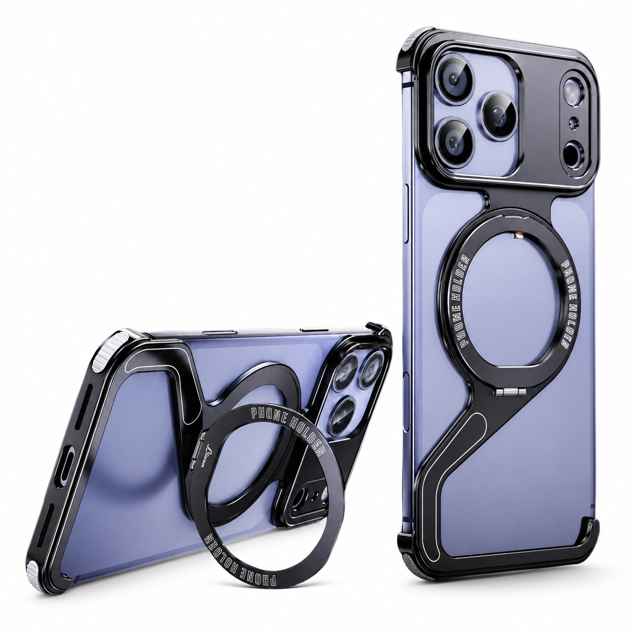 Premium iPhone Case MagSafe Compatible Camera Lens Protection Aluminum Alloy Frameless Magnetic Cover Shockproof Metal Edge Slim Minimal Design