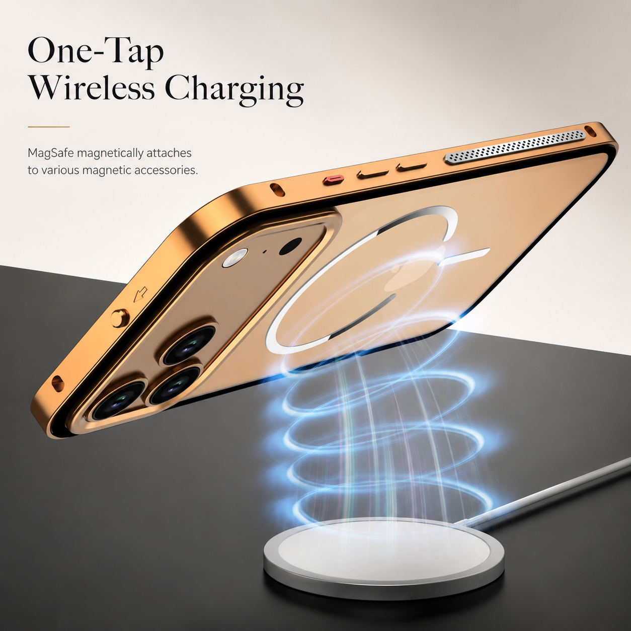 Premium iPhone Case MagSafe Compatible Camera Lens Protection Aluminum Alloy Magnetic Backplate Cover Frosted Anti Fingerprint Full Protection Design