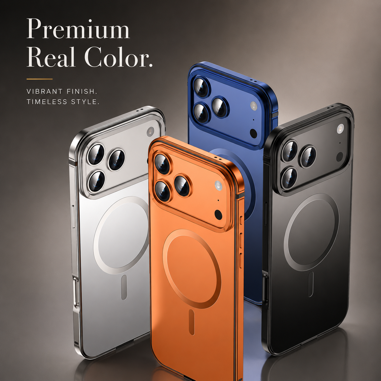 Premium iPhone Case MagSafe Compatible Camera Lens Protection Aluminum Alloy Magnetic Glass Shockproof Cover Anti Scratch Matte Wireless Charging Design