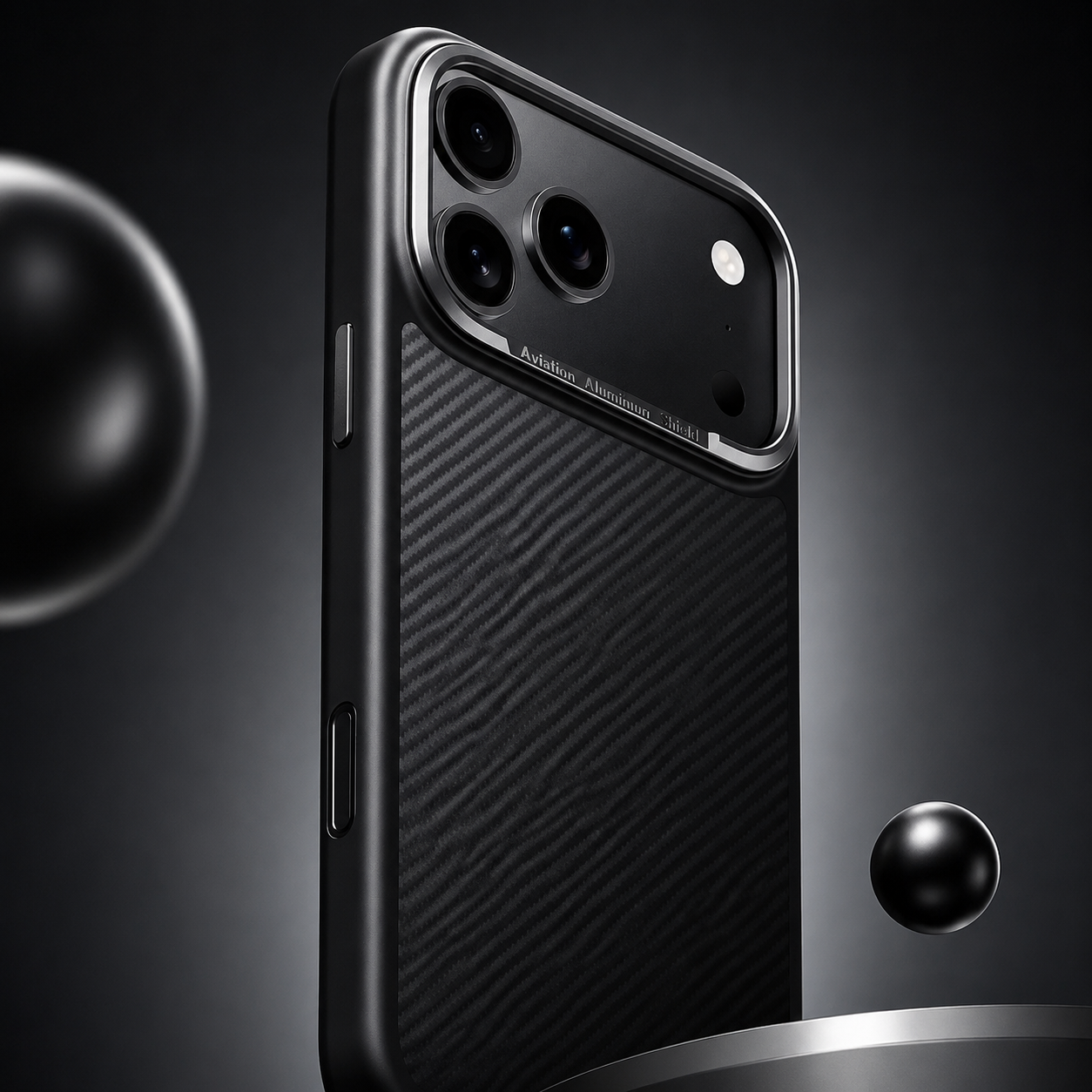 Premium iPhone Case MagSafe Compatible Camera Lens Protection Aramid Fiber Cover Kevlar Texture Shockproof Anti Fingerprint Anti Scratch Lightweight Design