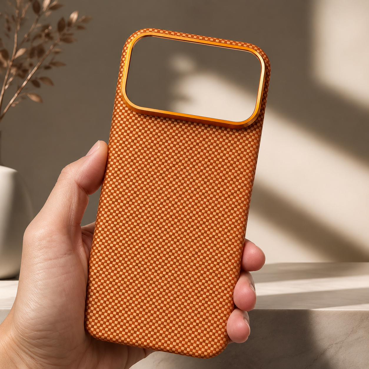 Premium iPhone Case MagSafe Compatible Camera Lens Protection Aramid Fiber Cover Shockproof Full Body Protection Carbon Fiber Texture Lightweight Design