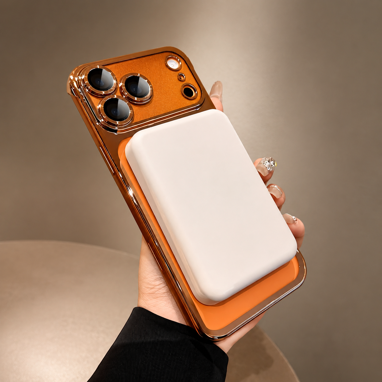 Premium iPhone Case MagSafe Compatible Camera Lens Protection Frameless Transparent PC Cover Anti Scratch Anti Fingerprint Dustproof Slim Design