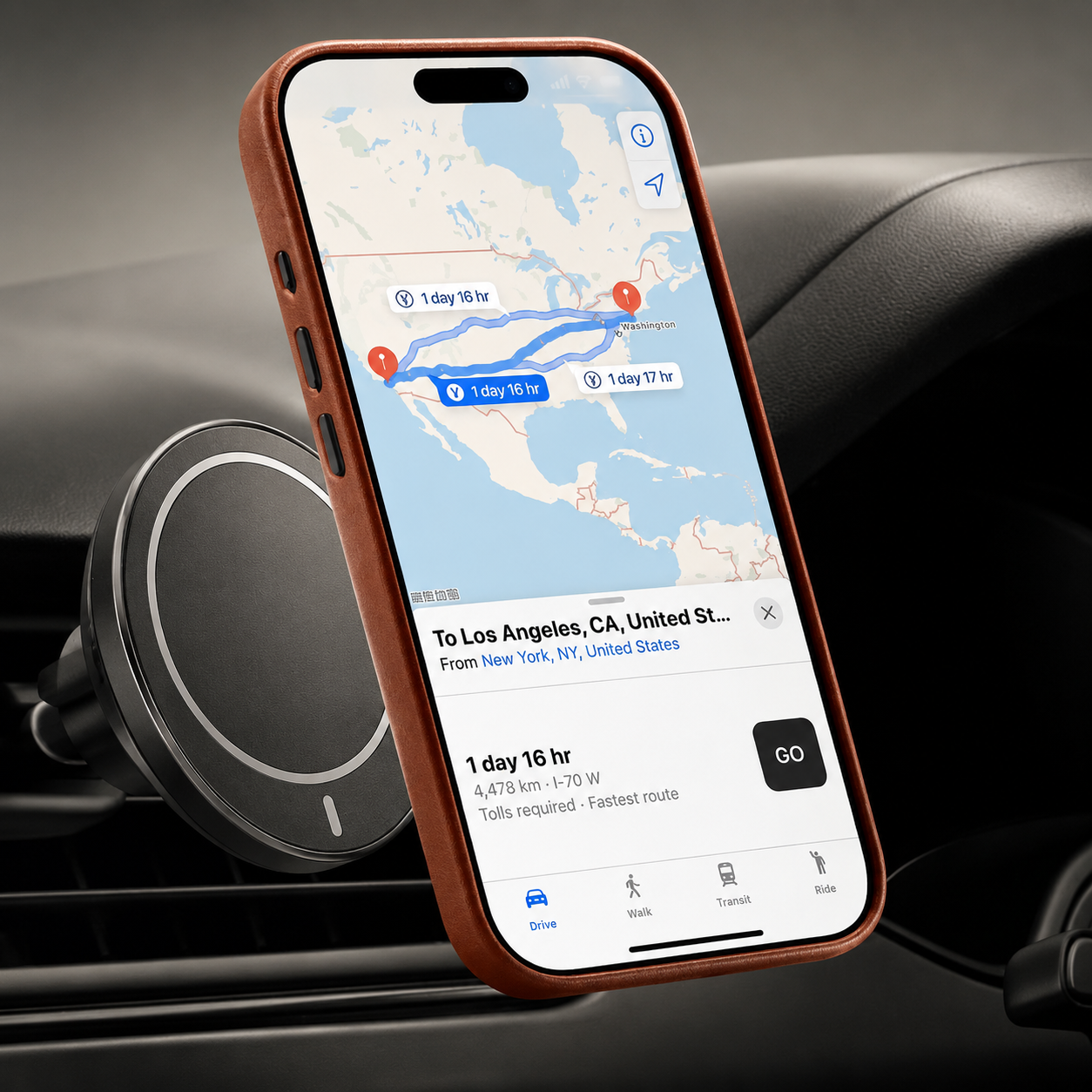 Premium iPhone Case MagSafe Compatible Camera Lens Protection Genuine Leather Shockproof Full Coverage Cover Anti Fingerprint Non Slip Wireless Charging Design