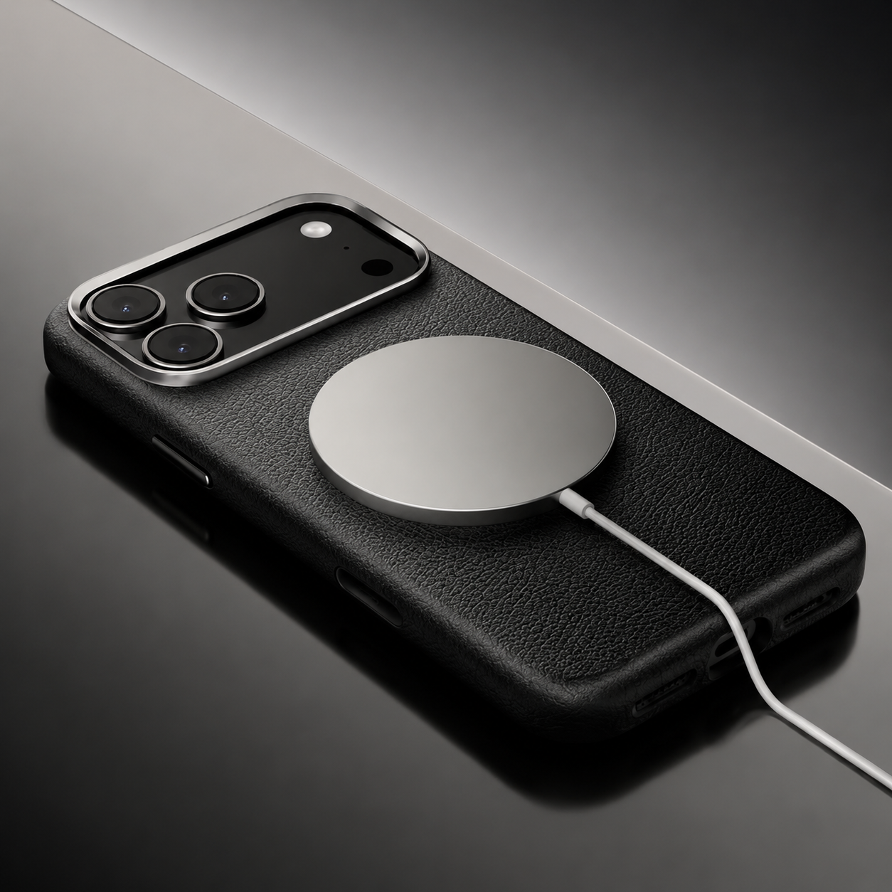Premium iPhone Case MagSafe Compatible Camera Lens Protection Leather Magnetic Cover Full Protection Artificial Leather Anti Fingerprint Wireless Charging Design