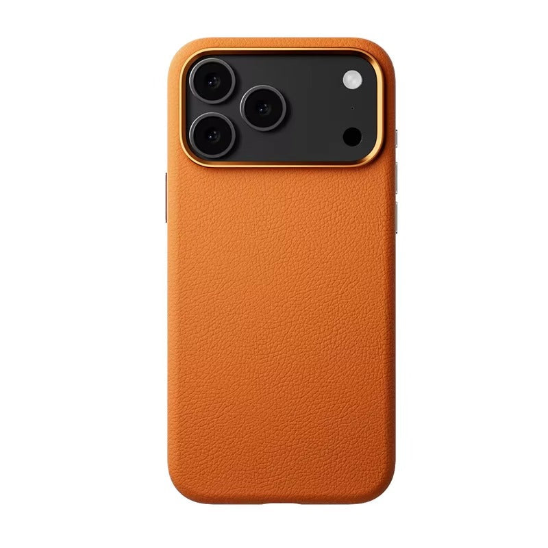 Premium iPhone Case MagSafe Compatible Camera Lens Protection Leather Magnetic Cover Full Protection Artificial Leather Anti Fingerprint Wireless Charging Design
