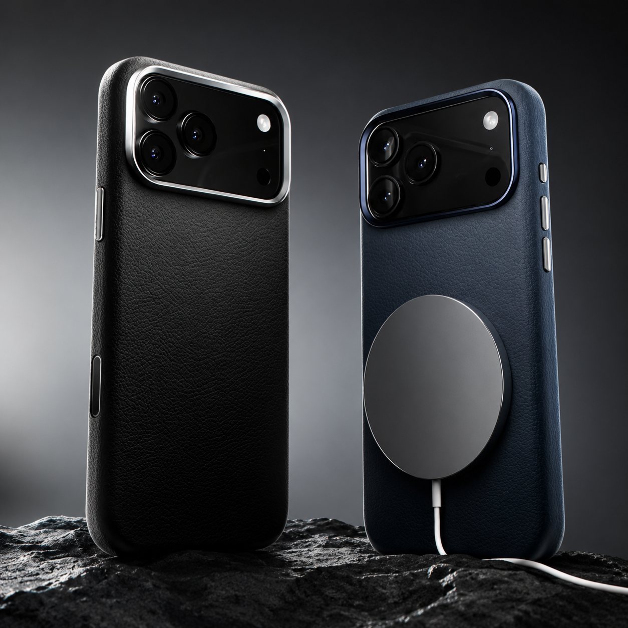 Premium iPhone Case MagSafe Compatible Camera Lens Protection Leather Magnetic Cover Full Protection Artificial Leather Anti Fingerprint Wireless Charging Design