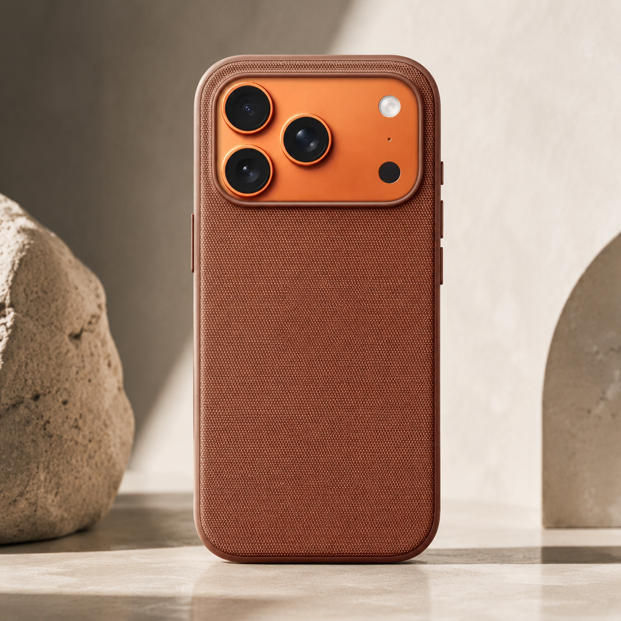 Premium iPhone Case MagSafe Compatible Camera Lens Protection Magnetic Business Cover Polyester Fiber Full Coverage Wireless Charging Design
