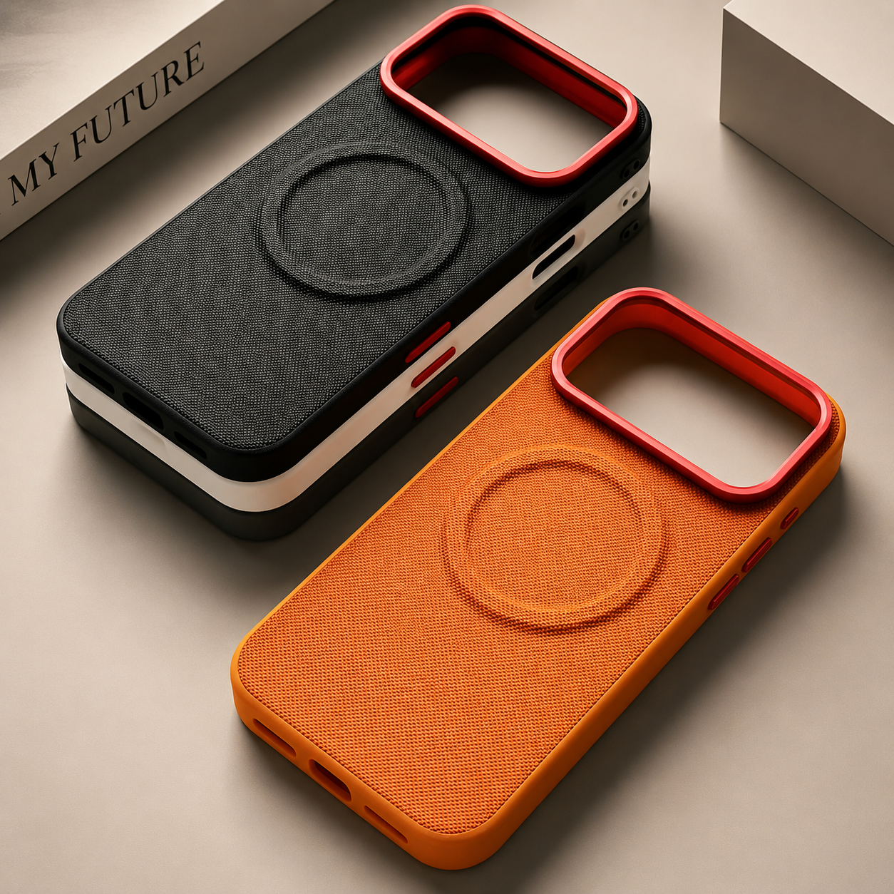 Premium iPhone Case MagSafe Compatible Camera Lens Protection Magnetic Leather Cover Shockproof PC TPU Hybrid Anti Fingerprint Wireless Charging Design
