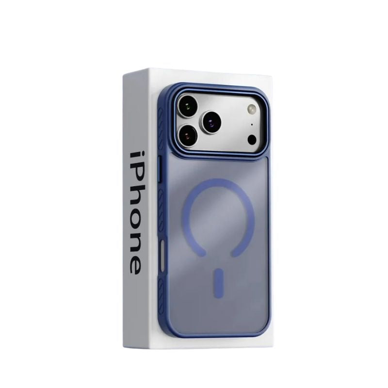 Premium iPhone Case MagSafe Compatible Camera Lens Protection Matte Transparent Cover Shockproof PC TPU Hybrid Design Anti Fingerprint Wireless Charging