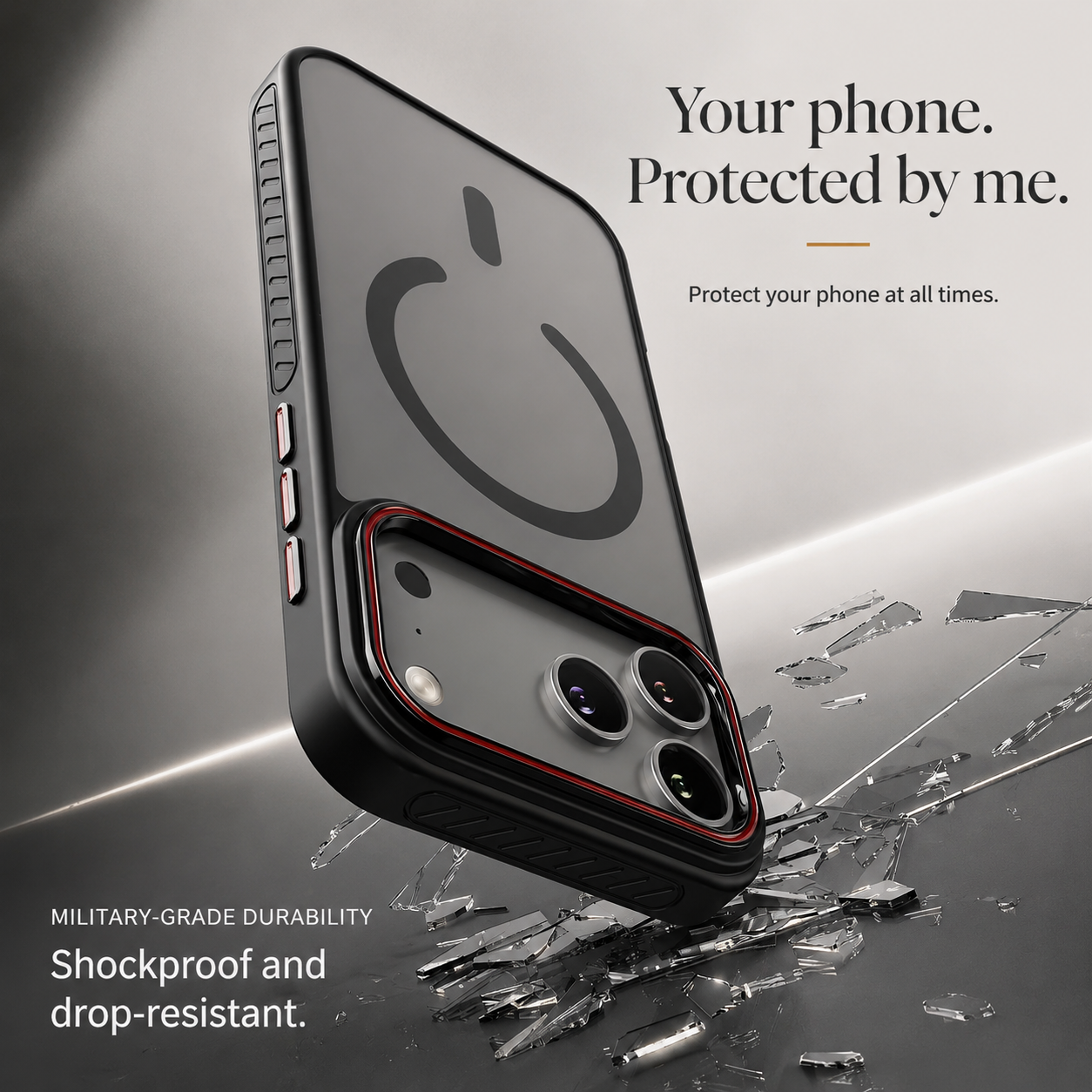 Premium iPhone Case MagSafe Compatible Camera Lens Protection Matte Transparent Cover Shockproof PC TPU Hybrid Design Anti Fingerprint Wireless Charging