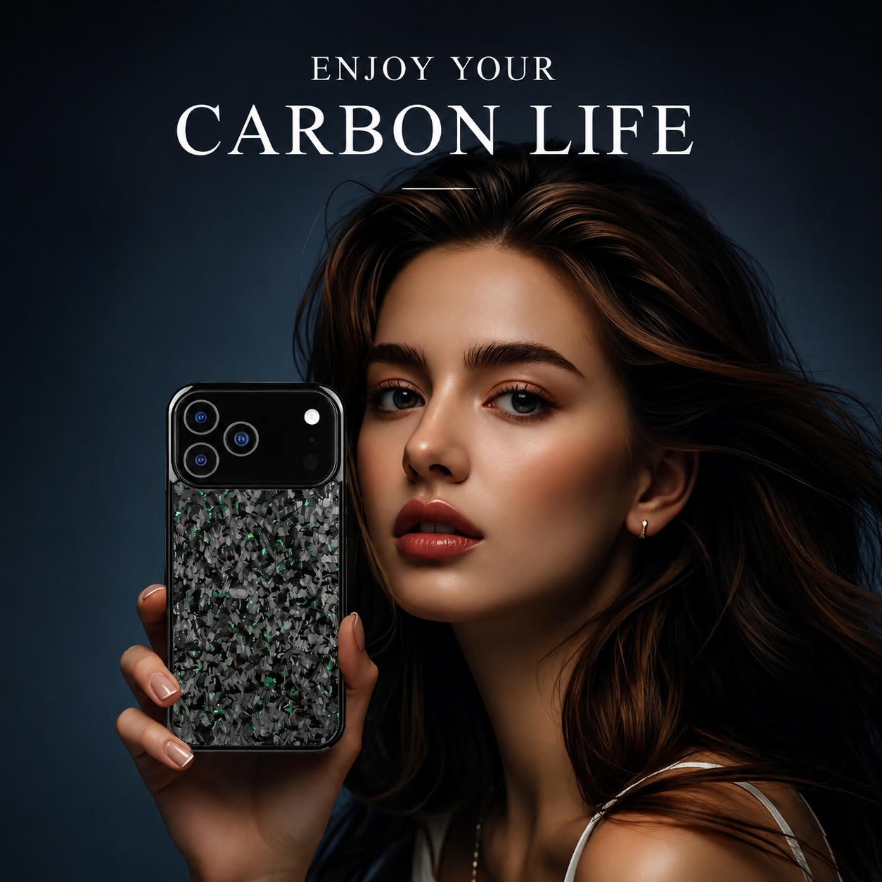 Premium iPhone Case MagSafe Compatible Camera Lens Protection Real Forged Carbon Fiber Shockproof TPU Cover Non Slip Wireless Charging Design