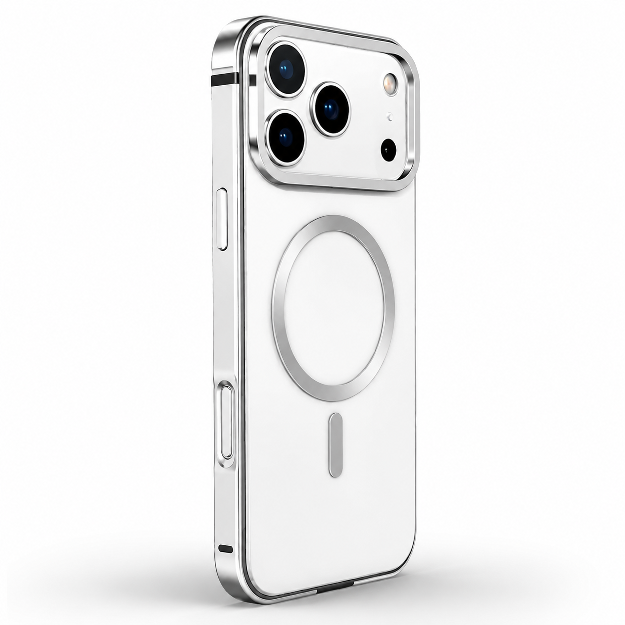 Premium iPhone Case MagSafe Compatible Camera Lens Protection Shockproof Cover Aluminum Alloy Magnetic Glass Wireless Charging Anti Scratch Matte Design