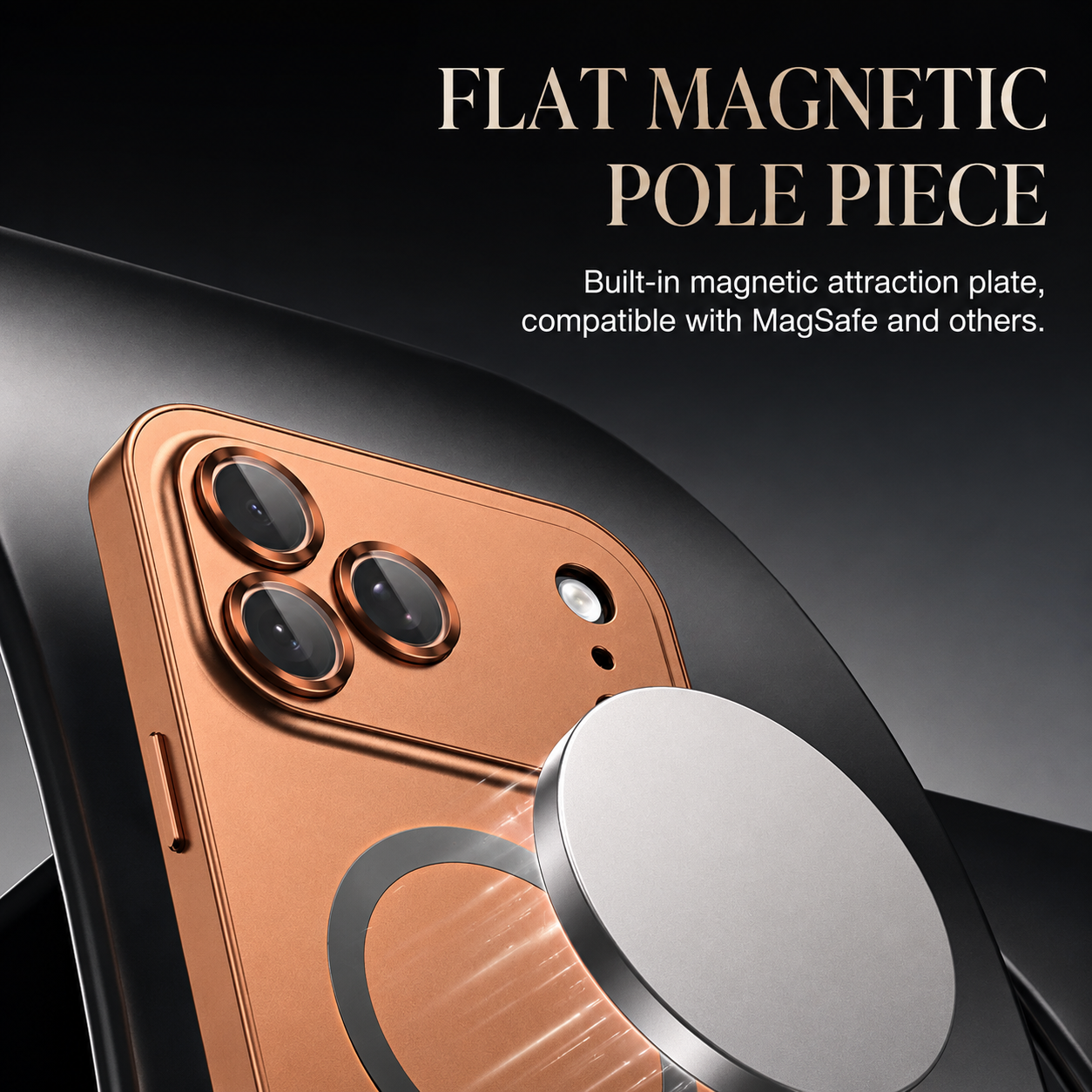 Premium iPhone Case MagSafe Compatible Camera Lens Protection Shockproof Cover Aluminum Alloy Magnetic Wireless Charging Full Coverage Matte Anti Fingerprint Design