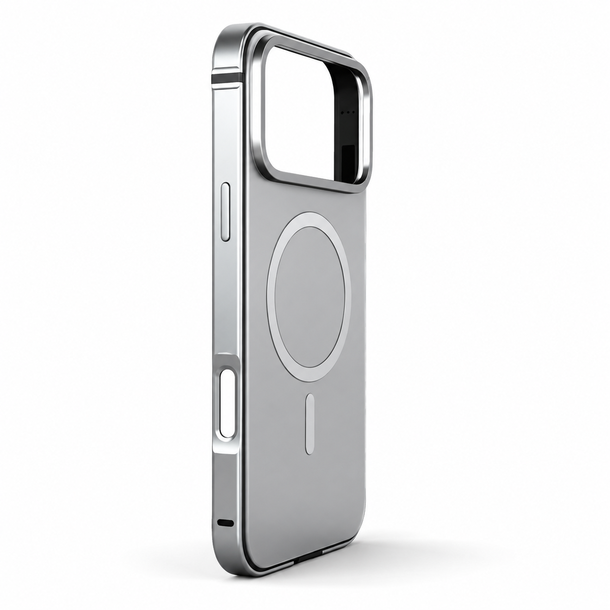 Premium iPhone Case MagSafe Compatible Camera Lens Protection Shockproof Cover Aluminum Alloy Metal Frame Anti Drop Wireless Charging Design