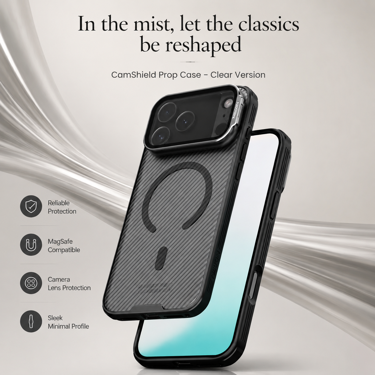 Premium iPhone Case MagSafe Compatible Camera Lens Protection Shockproof Cover CamShield Foldable Lens Stand Magnetic Wireless Charging Non Slip Design