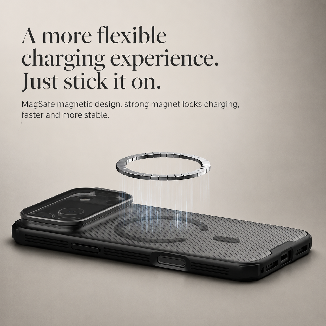 Premium iPhone Case MagSafe Compatible Camera Lens Protection Shockproof Cover CamShield Foldable Lens Stand Magnetic Wireless Charging Non Slip Design