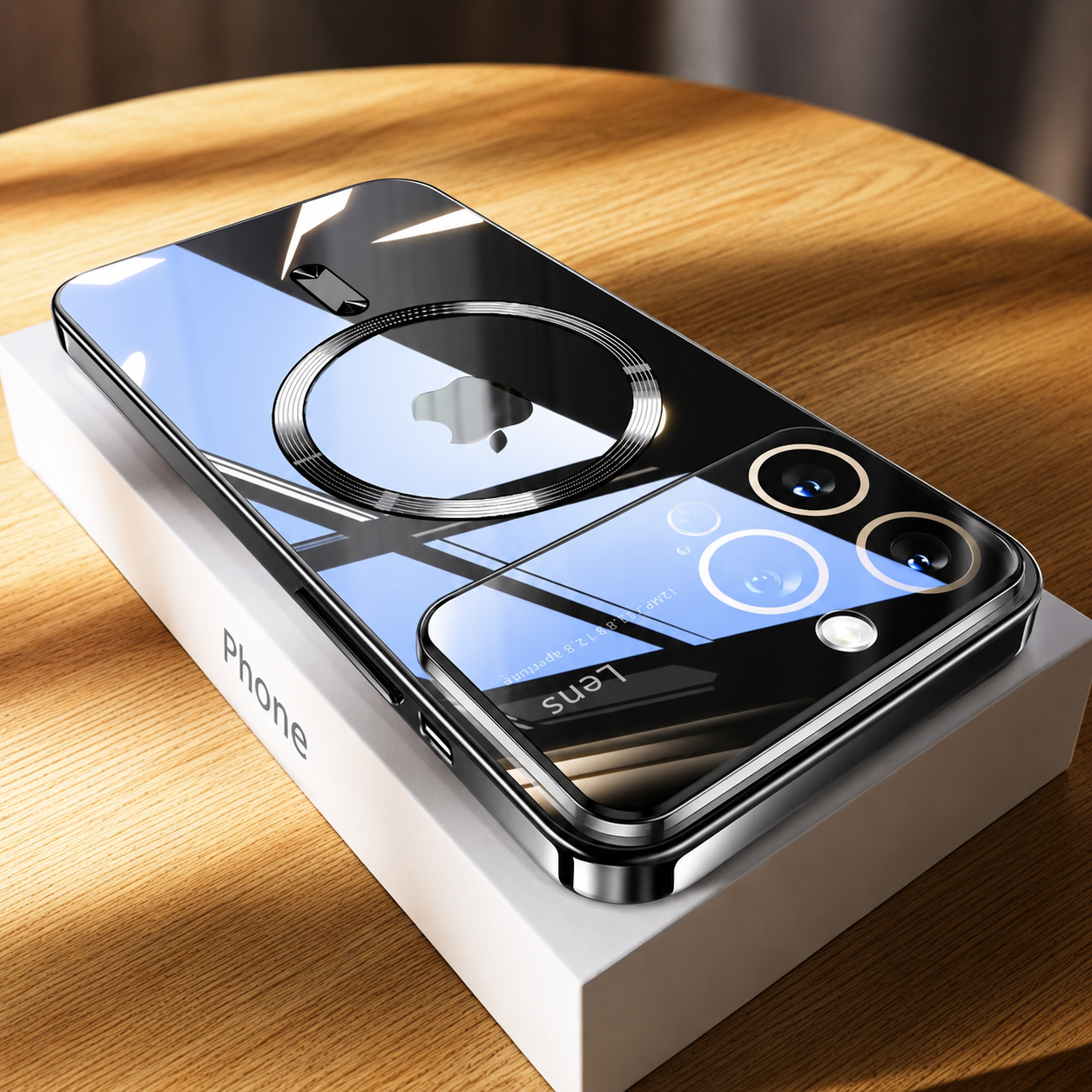 Premium iPhone Case MagSafe Compatible Camera Lens Protection Shockproof Cover Clear TPU Magnetic Wireless Charging Anti Yellowing Scratch Resistant Design