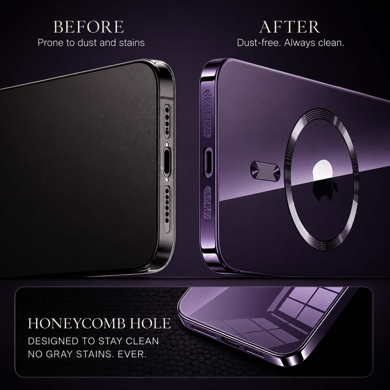 Premium iPhone Case MagSafe Compatible Camera Lens Protection Shockproof Cover Clear TPU Magnetic Wireless Charging Anti Yellowing Scratch Resistant Design