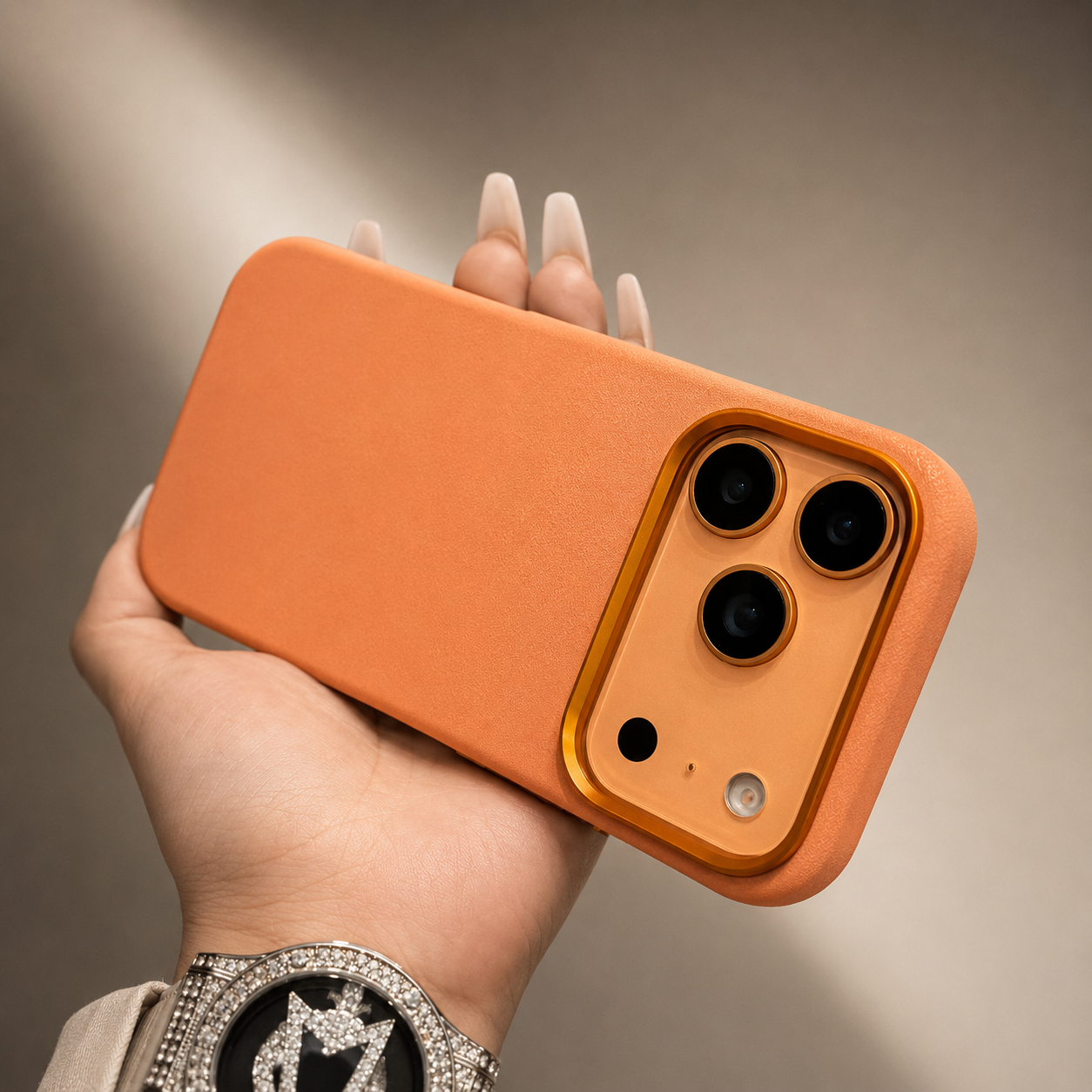 Premium iPhone Case MagSafe Compatible Camera Lens Protection Shockproof Cover Fiber Leather Magnetic Wireless Charging Anti Fingerprint Slim Design