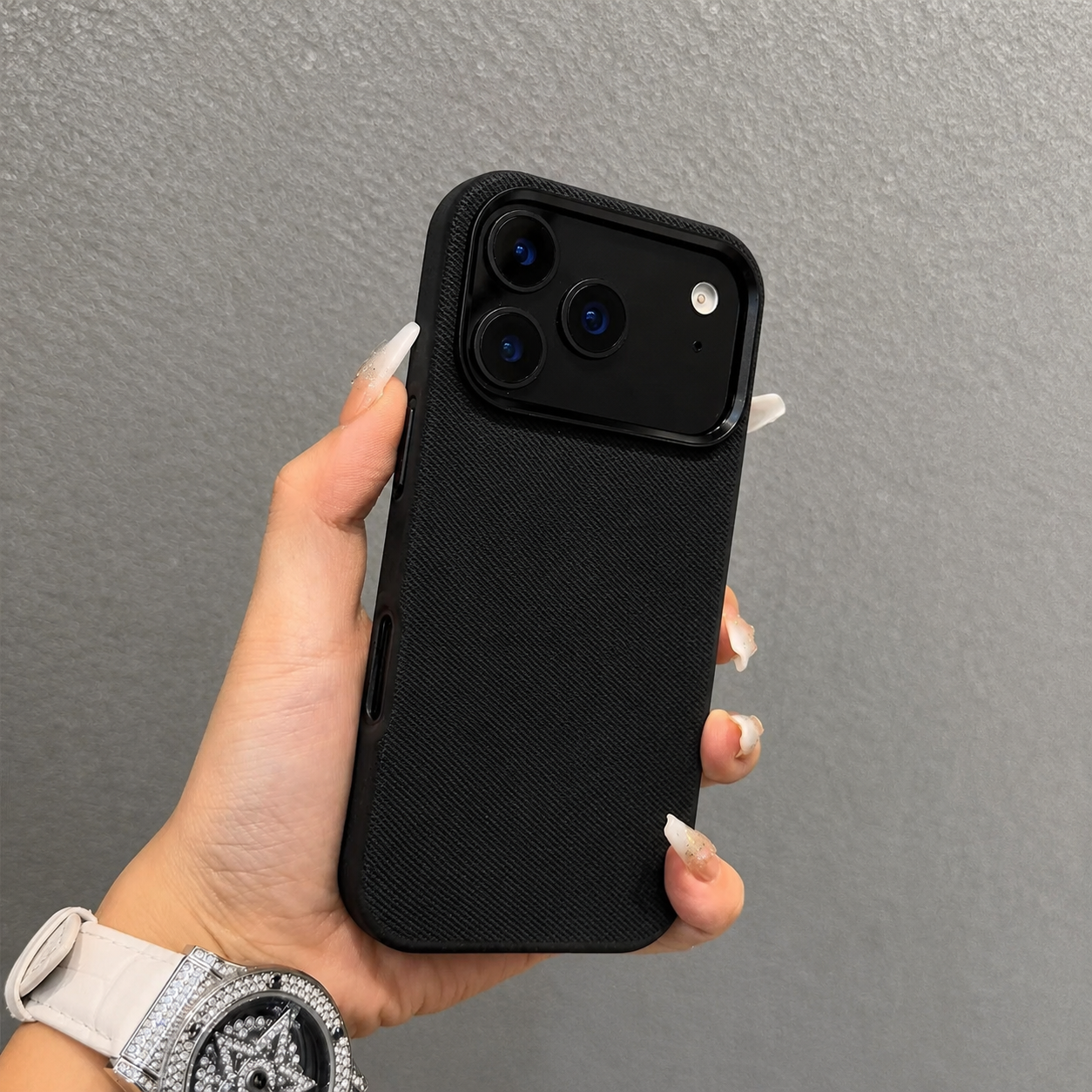 Premium iPhone Case MagSafe Compatible Camera Lens Protection Shockproof Cover Fiber Leather Magnetic Wireless Charging Anti Fingerprint Slim Design