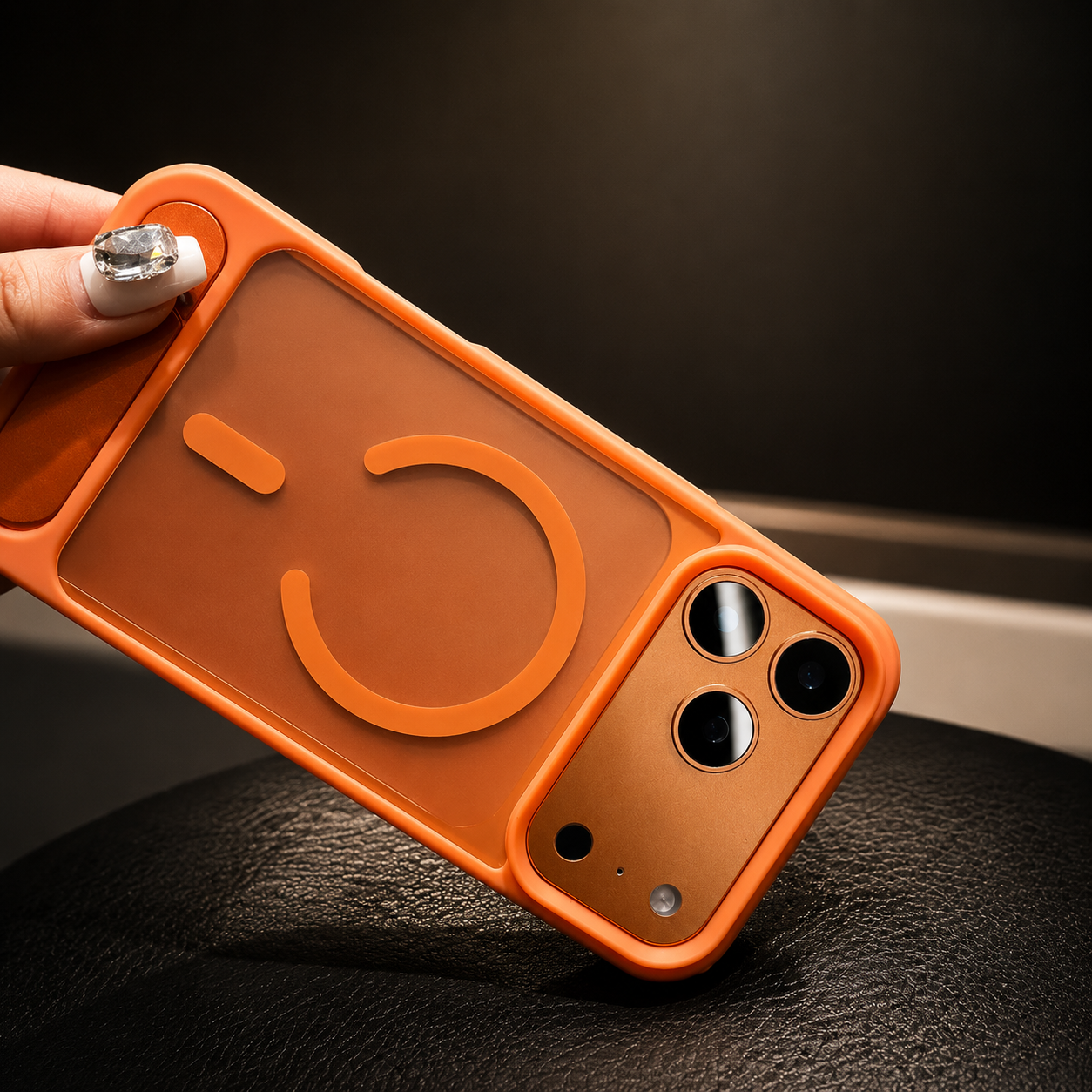 Premium iPhone Case MagSafe Compatible Camera Lens Protection Shockproof Cover Foldable Stand Holder Magnetic Wireless Charging Anti Fingerprint Design