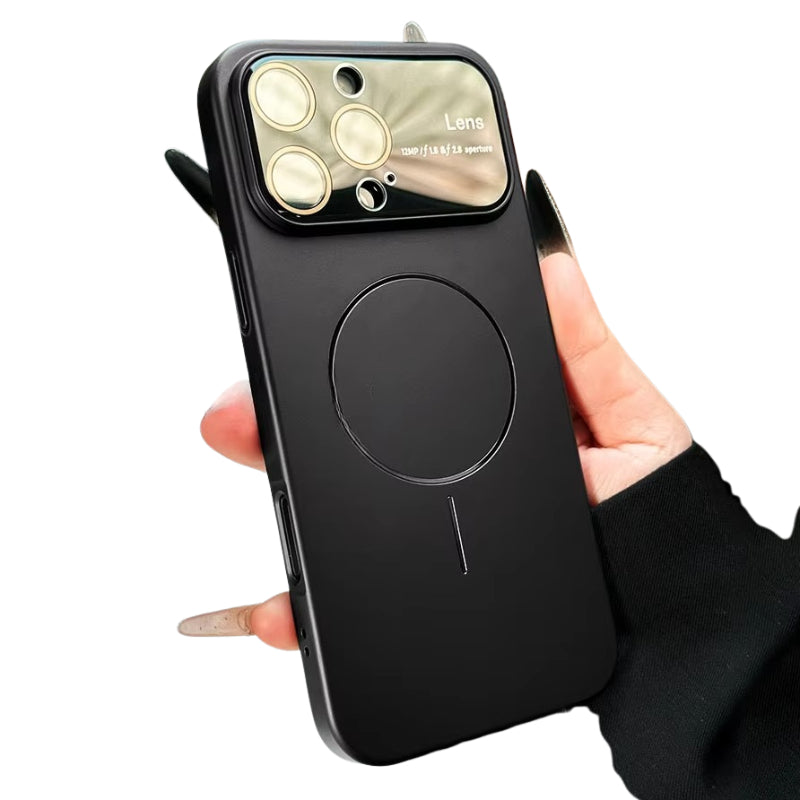 Premium iPhone Case MagSafe Compatible Camera Lens Protection Shockproof Cover Matte Magnetic PC Design Anti Fingerprint Dustproof Non Slip Protection
