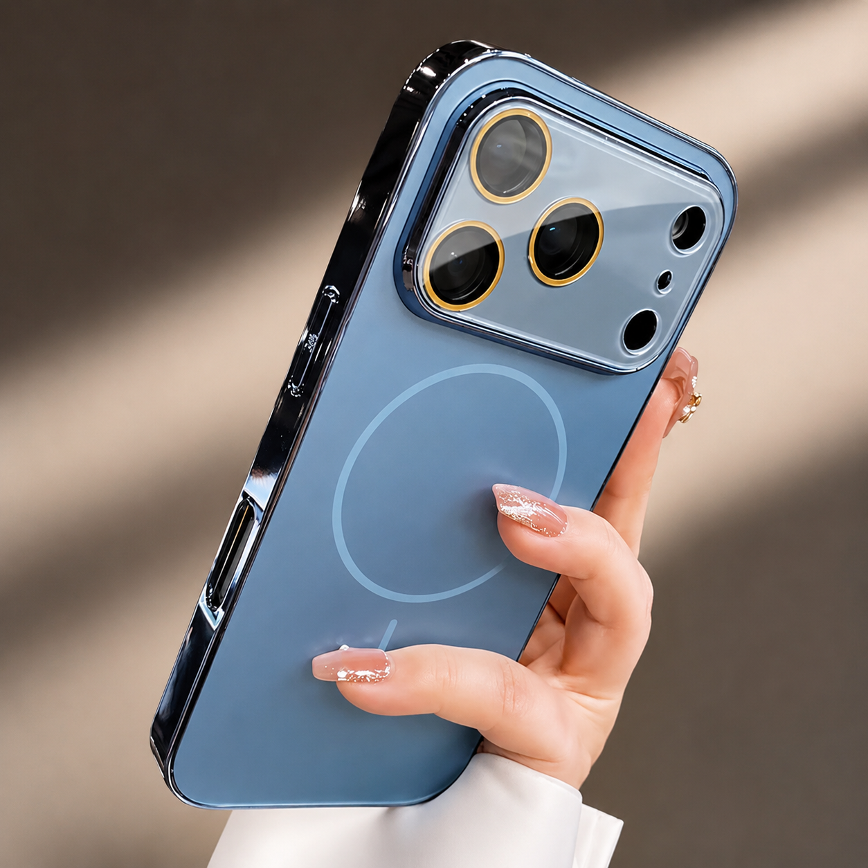 Premium iPhone Case MagSafe Compatible Camera Lens Protection Shockproof Hard PC Cover Tempered Glass Guard Anti Fingerprint Wireless Charging Design