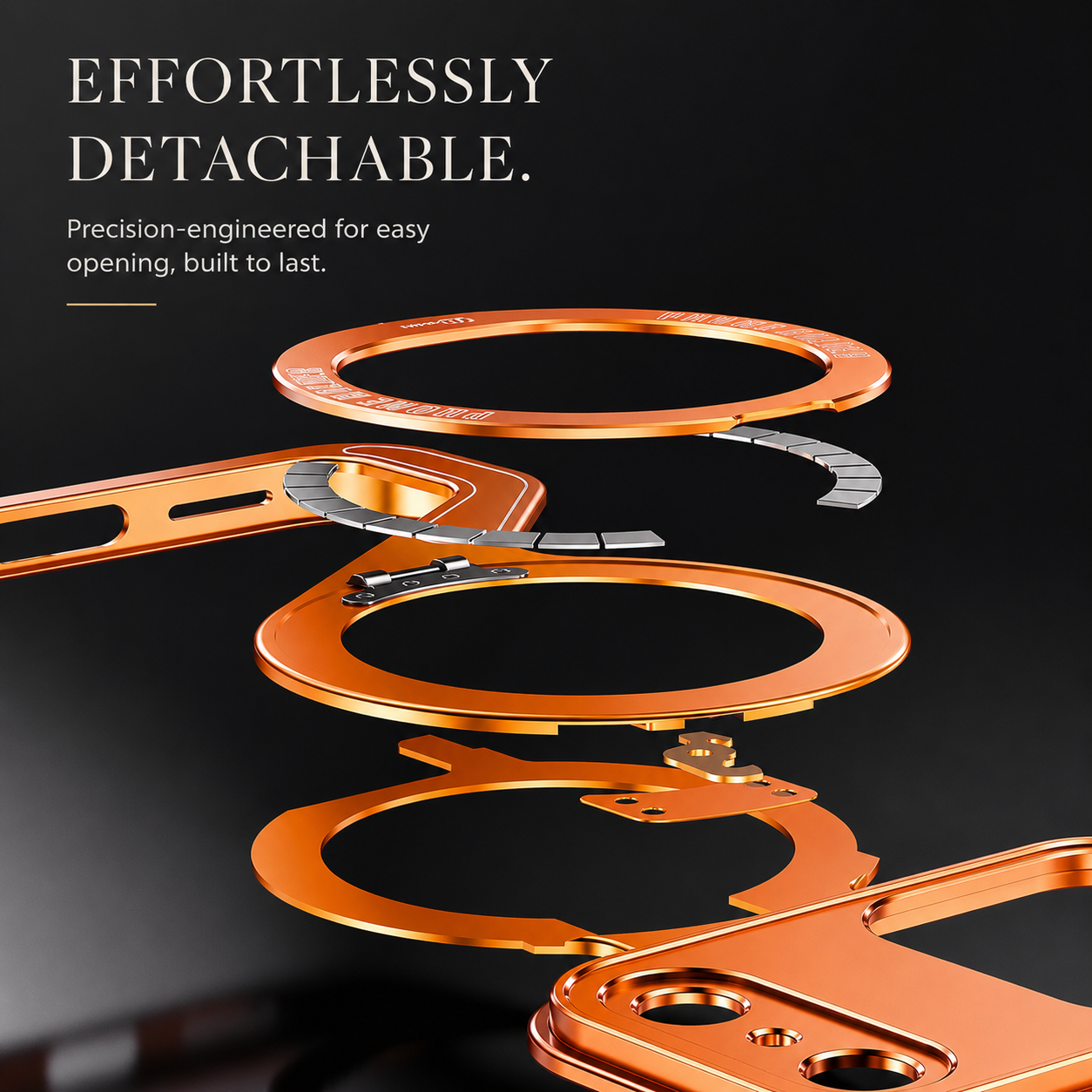 Premium iPhone Case MagSafe Compatible Camera Lens Protection Shockproof Protective Cover Aluminum Alloy Frame Magnetic Wireless Charging Frameless Design