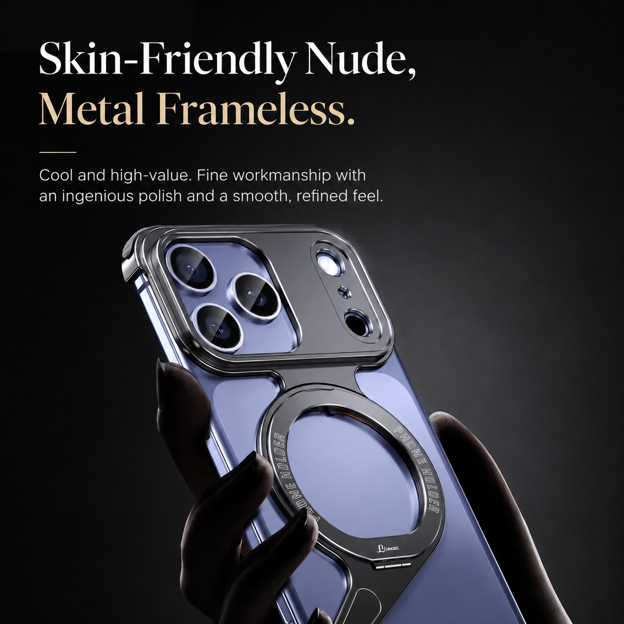 Premium iPhone Case MagSafe Compatible Camera Lens Protection Shockproof Protective Cover Aluminum Alloy Frame Magnetic Wireless Charging Frameless Design