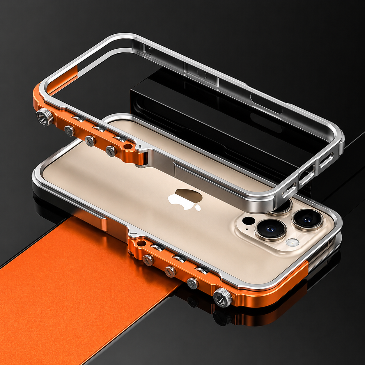Premium iPhone Case MagSafe Compatible Camera Lens Protection Shockproof Protective Cover Aluminum Alloy Frame Magnetic Wireless Charging Non Slip Design