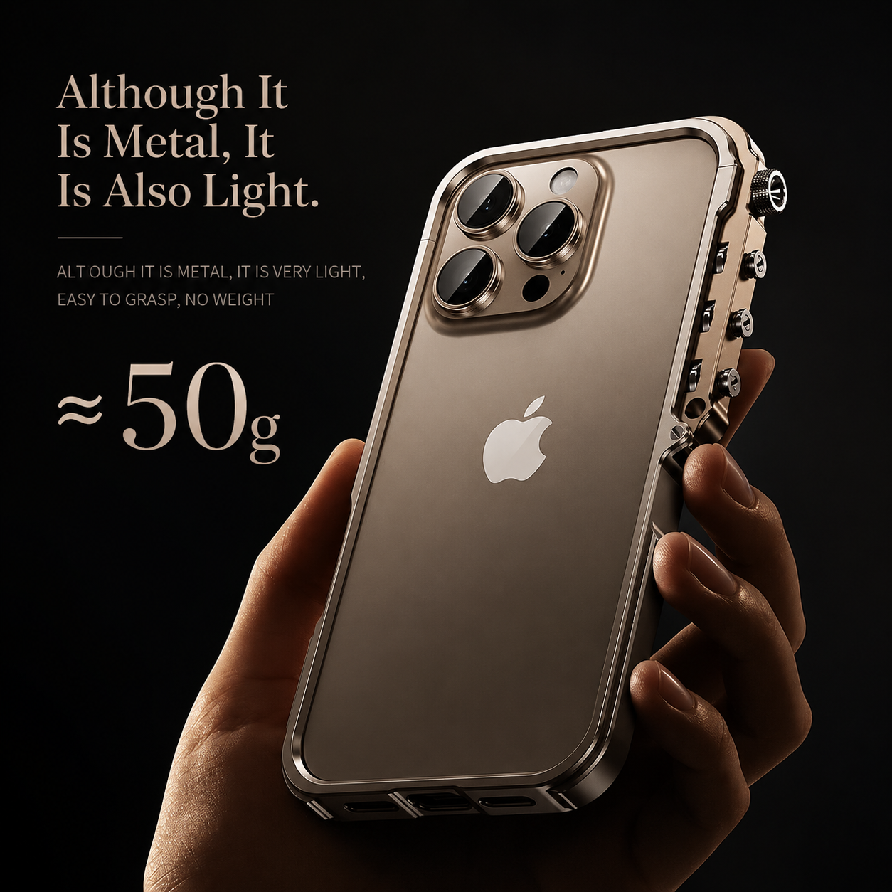 Premium iPhone Case MagSafe Compatible Camera Lens Protection Shockproof Protective Cover Aluminum Alloy Frame Magnetic Wireless Charging Non Slip Design