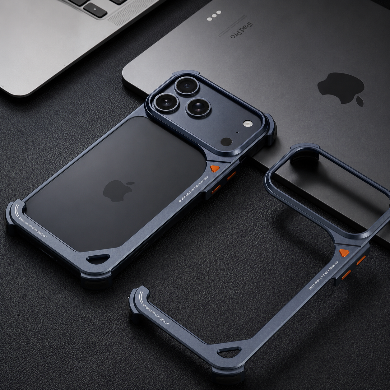 Premium iPhone Case MagSafe Compatible Camera Lens Protection Shockproof Protective Cover Aluminum Frame Wireless Charging Minimalist Metal Design