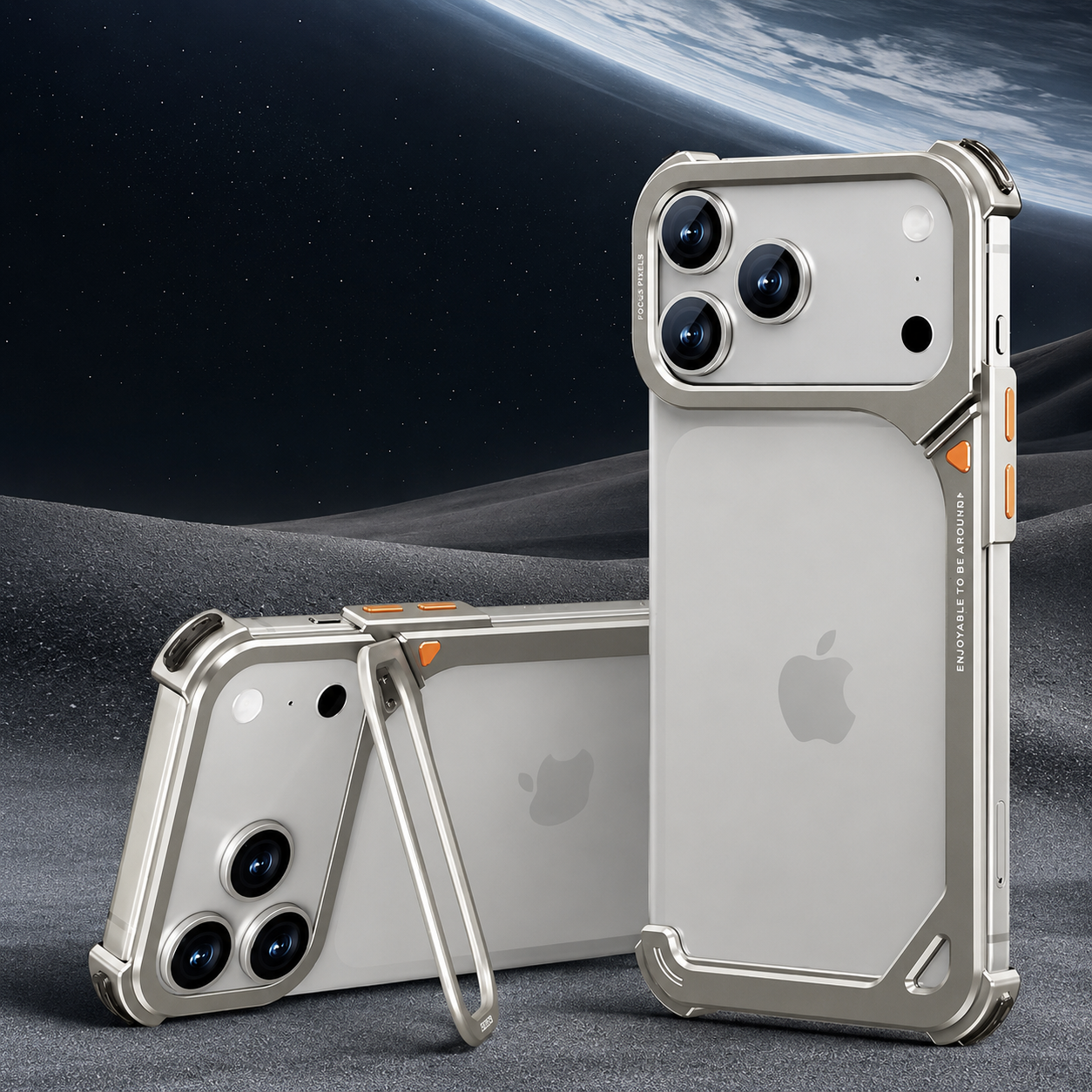 Premium iPhone Case MagSafe Compatible Camera Lens Protection Shockproof Protective Cover Aluminum Frame Wireless Charging Minimalist Metal Design