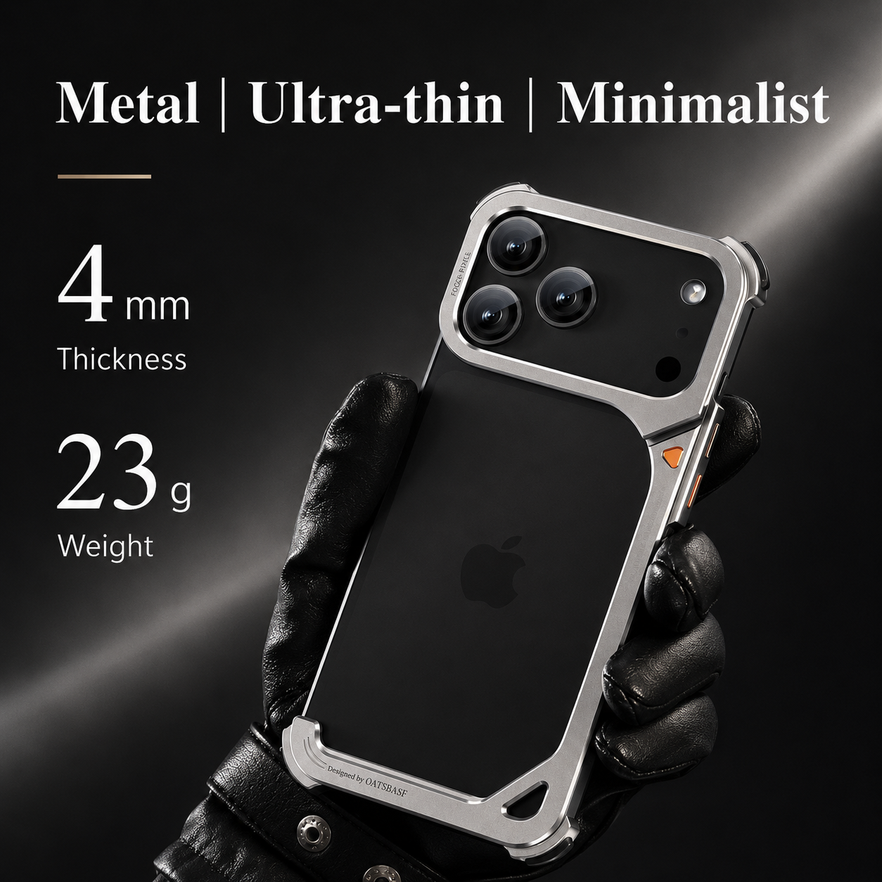 Premium iPhone Case MagSafe Compatible Camera Lens Protection Shockproof Protective Cover Aluminum Frame Wireless Charging Minimalist Metal Design