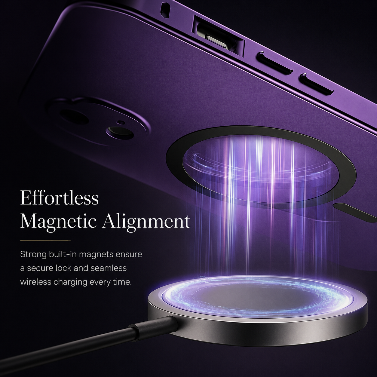 Premium iPhone Case MagSafe Compatible Camera Lens Protection Shockproof Protective Cover Aluminum Metal Frame Magnetic Wireless Charging Hard Back Design