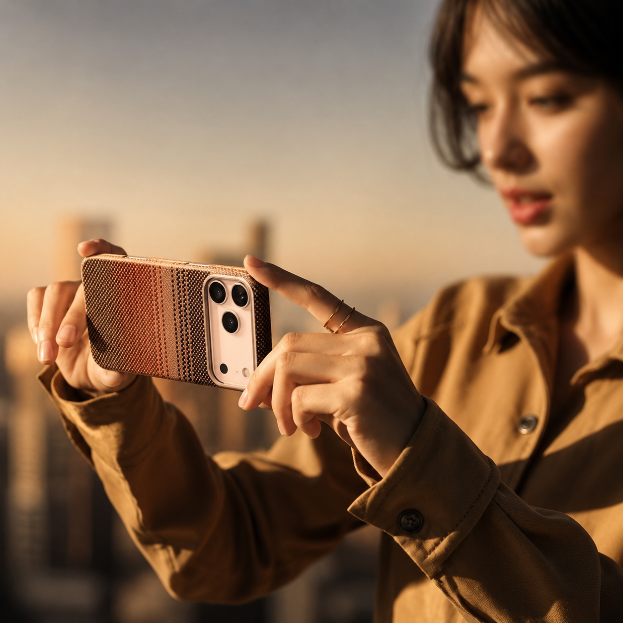 Premium iPhone Case MagSafe Compatible Camera Lens Protection Shockproof Protective Cover Aramid Fiber Carbon Fiber Ultra Thin Full Coverage Design