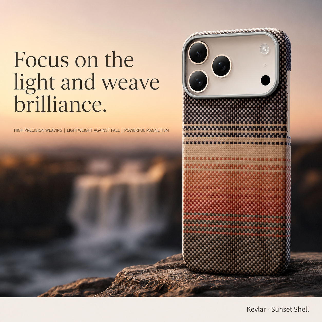 Premium iPhone Case MagSafe Compatible Camera Lens Protection Shockproof Protective Cover Aramid Fiber Carbon Fiber Ultra Thin Full Coverage Design