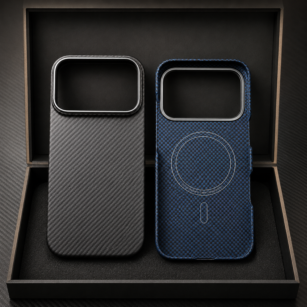 Premium iPhone Case MagSafe Compatible Camera Lens Protection Shockproof Protective Cover Aramid Fiber Carbon Fiber Waterproof Full Coverage Design