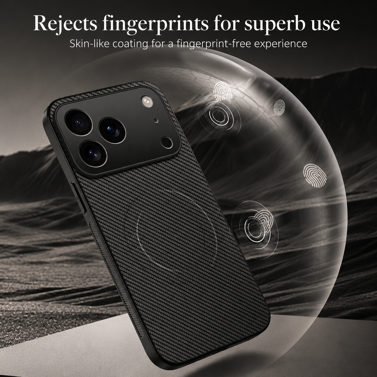 Premium iPhone Case MagSafe Compatible Camera Lens Protection Shockproof Protective Cover Carbon Fiber Magnetic Ultra Thin Design
