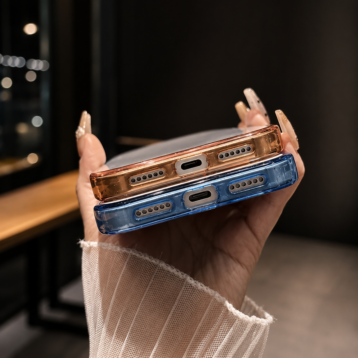 Premium iPhone Case MagSafe Compatible Camera Lens Protection Shockproof Protective Cover Crystal Clear Hard PC Magnetic Stand Design