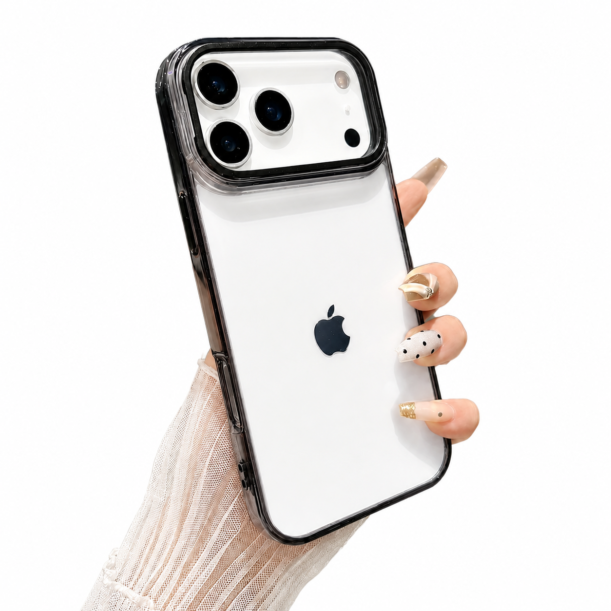 Premium iPhone Case MagSafe Compatible Camera Lens Protection Shockproof Protective Cover Crystal Clear Hard PC Magnetic Stand Design