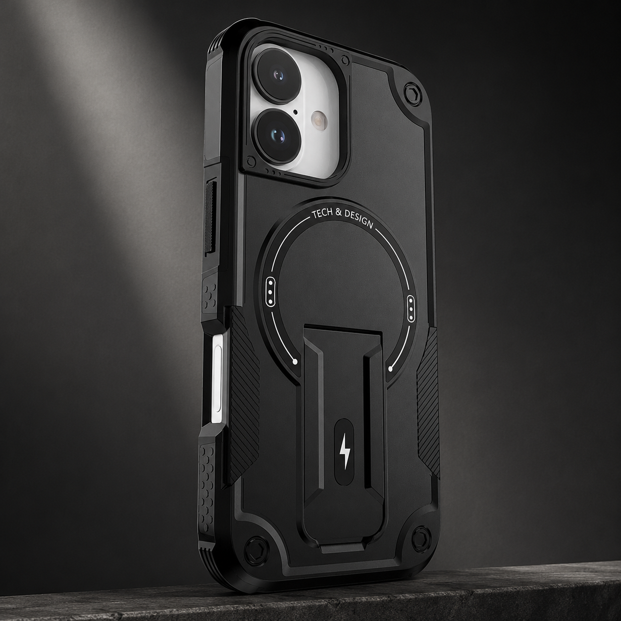 Premium iPhone Case MagSafe Compatible Camera Lens Protection Shockproof Protective Cover Kickstand Magnetic Wireless Charging Dual Layer Rugged Design