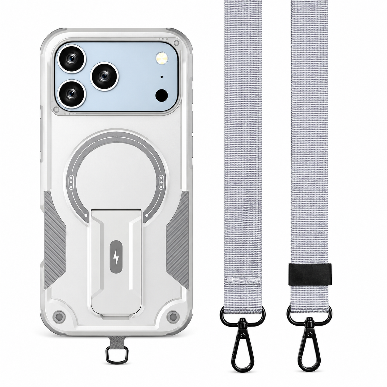 Premium iPhone Case MagSafe Compatible Camera Lens Protection Shockproof Protective Cover Kickstand Magnetic Wireless Charging Dual Layer Rugged Design