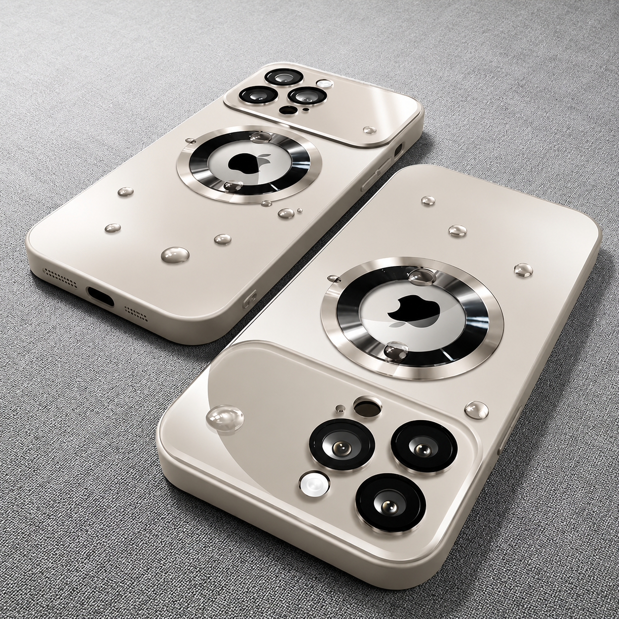 Premium iPhone Case MagSafe Compatible Camera Lens Protection Shockproof Protective Cover Magnetic Wireless Charging Anti Fingerprint Titanium Matte Design