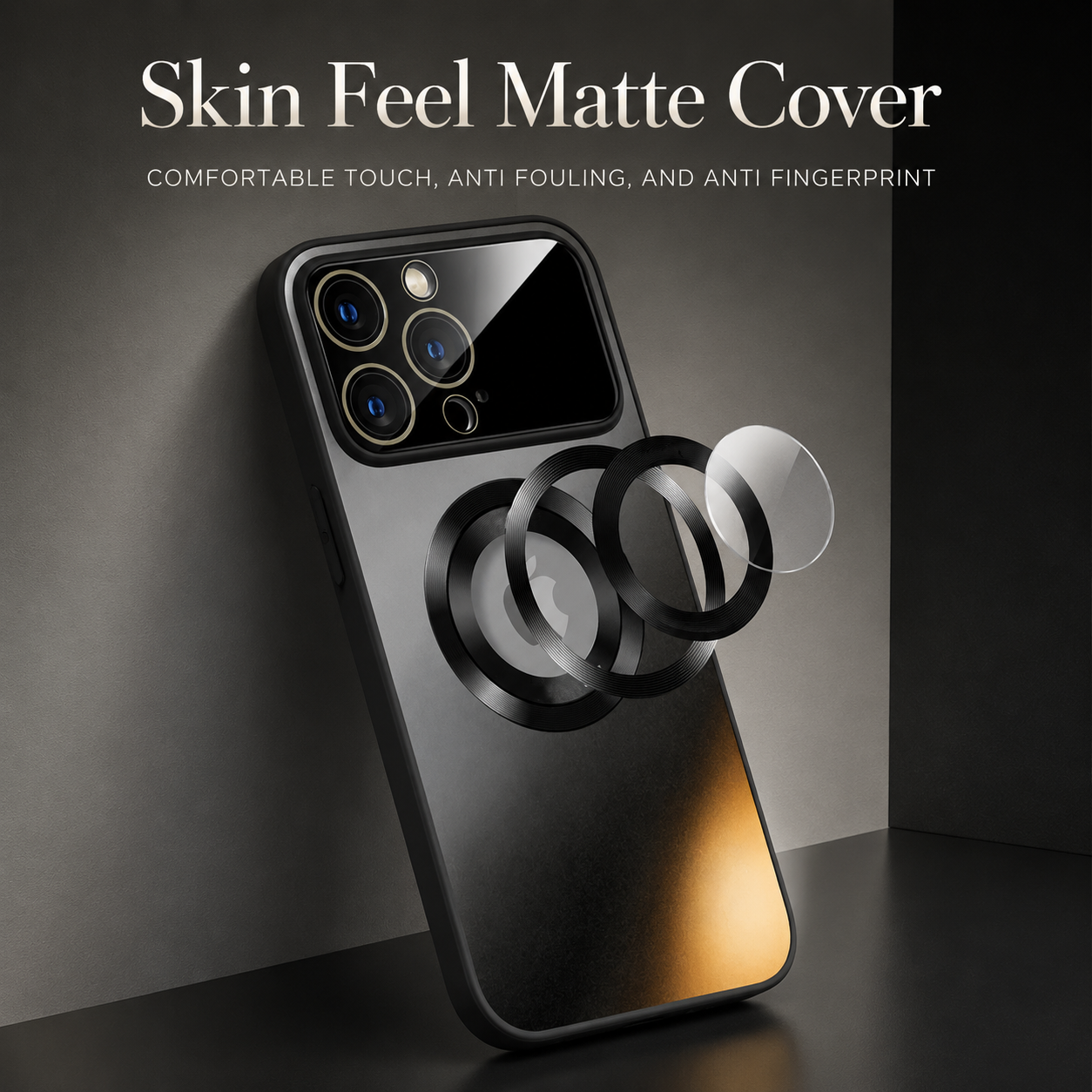 Premium iPhone Case MagSafe Compatible Camera Lens Protection Shockproof Protective Cover Magnetic Wireless Charging Anti Fingerprint Titanium Matte Design